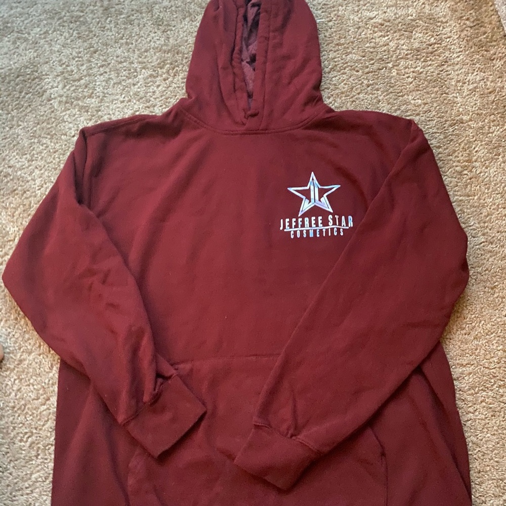 Maroon Jeffree Star Cosmetics Hoodie